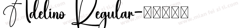 Adelino Regular字体转换